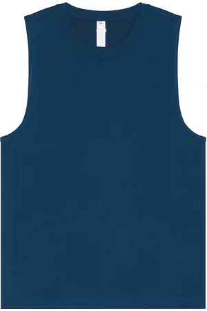 alo Conquer Muscle Tank in - Blue. Size XL/1X (also in ).