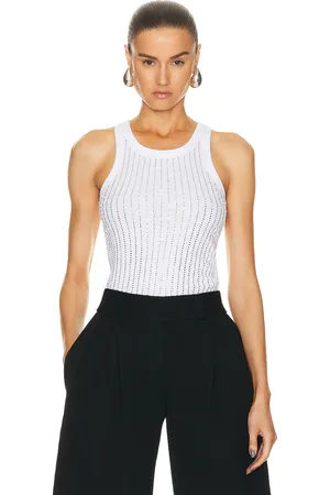 The Attico Hotfixed Crystal Tank Top in - . Size 36 (also in 38, 40, 42, 44).
