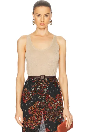 Saint Laurent Tank Top in - Beige. Size L (also in M, S, XS).