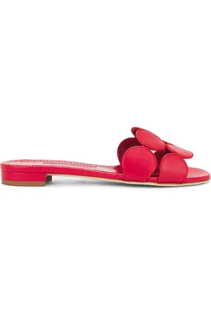 Manolo Blahnik Haribalmu 10 Sandal in - Red. Size 36 (also in 37.5, 39.5, 41).