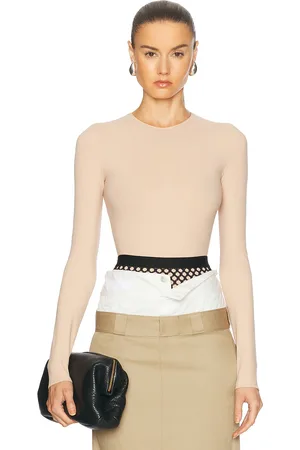 Maison Margiela Long Sleeve Bodysuit in - Nude. Size 36 (also in 40).