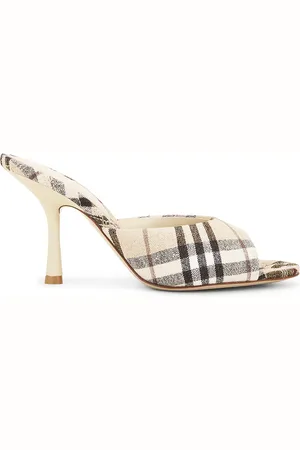 Burberry Mews Mule Sandal in - Cream. Size 36 (also in 38, 38.5, 40, 41).