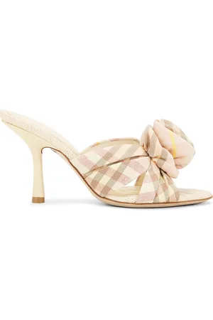 Burberry Mews Rose Sandal in - Cream. Size 36 (also in 37, 37.5, 38, 38.5, 39, 39.5, 40, 41).