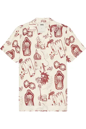 Oas Cantina Cuba Linen Shirt in - Ivory. Size M (also in S).