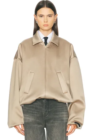 FEAR OF GOD Satin Bomber Jacket in - Beige. Size M (also in S).
