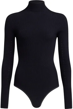 Alaïa Long Sleeve Bodysuit in - Black. Size 34 (also in 38).