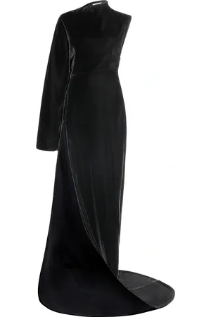 Alaïa High Slit Gown in - Black. Size 34 (also in 36).
