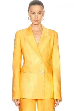 GABRIELA HEARST Angela Blazer in - Yellow. Size 36 (also in 38, 40).