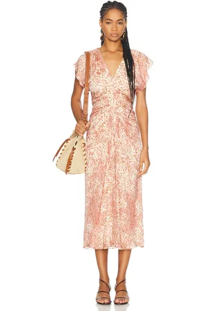 Isabel Marant Lyndsay Dress in - Red. Size 38 (also in 42).