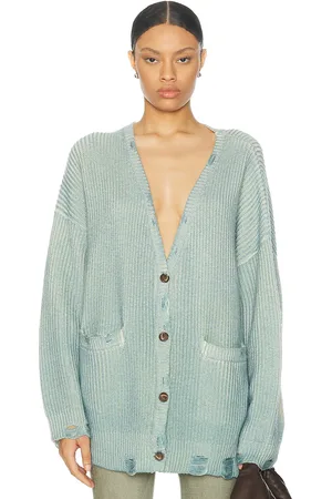 R13 Oversized Cardigan in - Blue. Size M (also in S).