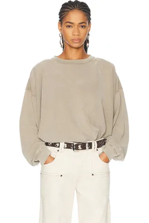 Isabel Marant Sauria Sweatshirt in - Olive. Size 34 (also in 40, 42).