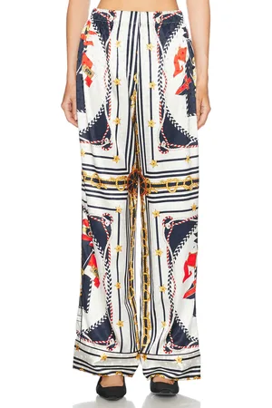 RONNY KOBO Dora Pants in - White,Navy. Size L (also in M, XS).