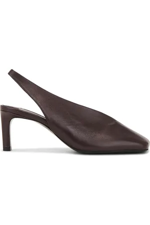 Jil Sander Folded Sling Back Heel in - Brown. Size 36 (also in 36.5, 37, 38, 39, 39.5).
