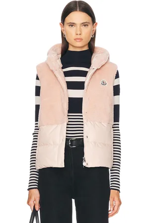 Moncler Floy Vest in - Blush. Size 0/XS (also in 1/S, 2/M, 3/L).