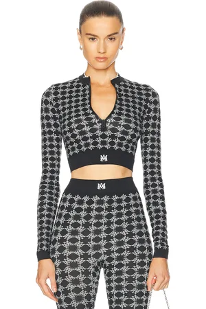 AMIRI Quad Seamless Half Zip Top in - . Size XS/S (also in ).