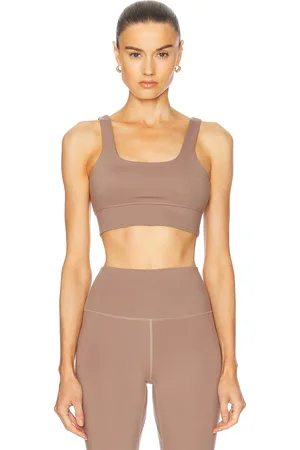 Varley Freesoft Cori Bra in - Taupe. Size L (also in S, XS).