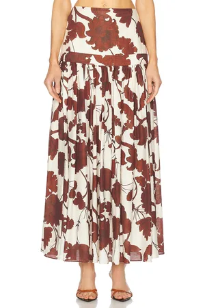 ALEXIS Napoli Skirt in - Brown. Size M (also in S, XS).