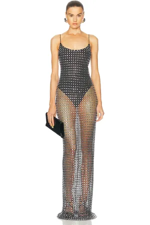 Ilkyaz Ozel Costes Gown in - Metallic Silver. Size 34 (also in 36, 38).