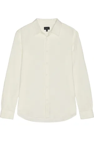 CLUB MONACO Waffle Textured Shirt in - White. Size L (also in S).