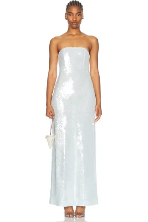 Retrofete Beth Sequin Dress in - Baby Blue. Size L (also in M, S, XS).