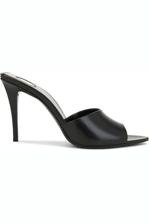 Saint Laurent Romy Mule Sandal in - Black. Size 37.5 (also in 38, 38.5).