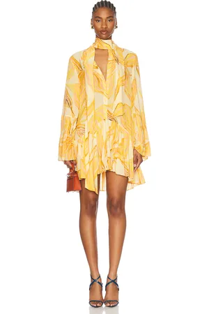 ALEXIS Kazan Dress in - Yellow. Size L (also in M, XS).