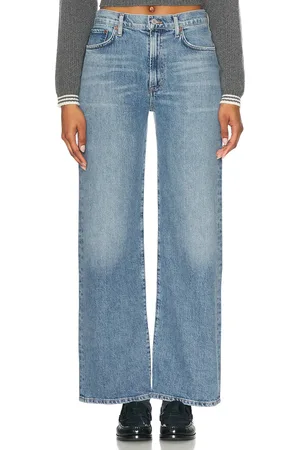 AGOLDE Harper Mid Rise Relaxed Straight in - Denim-Light. Size 23 (also in 25, 26, 27, 28, 29, 30, 31, 32, 33, 34).