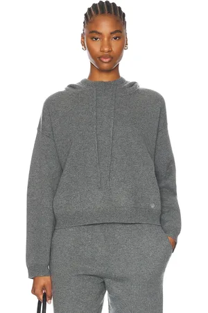 Loulou de Saison Sarla Hoodie in - Grey. Size L (also in M, S).