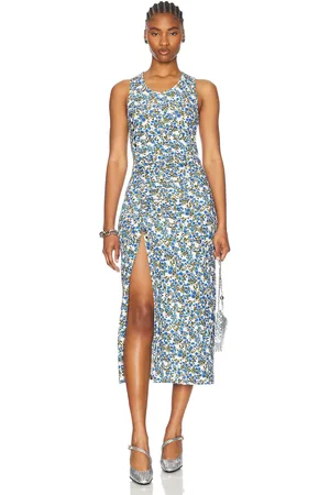 Paco rabanne Sleeveless Midi Dress in - Blue. Size 34 (also in 38, 40, 42).