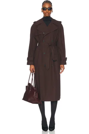 WARDROBE.NYC Trench Coat in - Chocolate. Size S (also in XS).