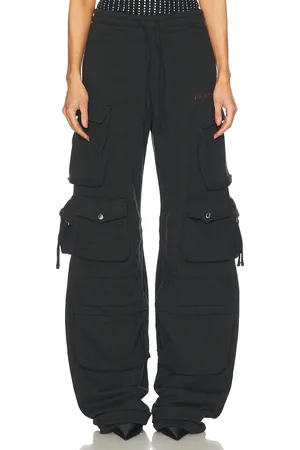 The Attico Sweat Pant in - Black. Size 38 (also in 40, 42).