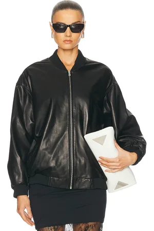 Nour Hammour Marly Leather Bomber Jacket in - . Size 34 (also in 36, 38, 40, 42, 44).