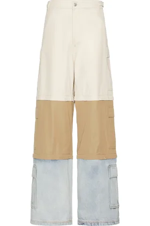 Vetements Deconstructed Triple Cargo Pants in Light Beige Beige & Light Blue - Beige. Size 32 (also in ).