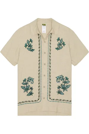 Agua Bendita Jack Shirt in - Beige. Size L (also in M, S).
