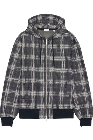Burberry Jacquard Check Hoodie in - Blue. Size L (also in S).