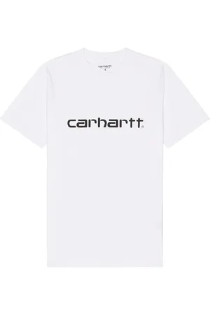Carhartt S/S Script T-Shirt in - White. Size L (also in M, S, XL/1X).