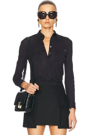 Tom Ford Long Sleeve Military Polo Top in - . Size 34 (also in 40).