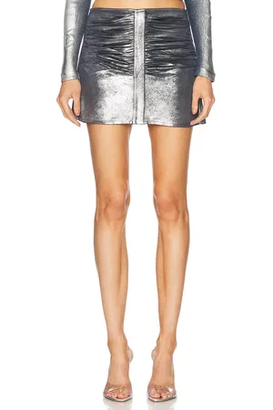 Diesel Gathered Mini Skirt in - Black. Size L (also in S, XS).
