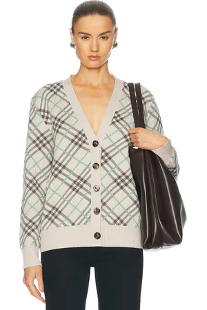 Burberry Long Sleeve Cardigan in - Taupe. Size L (also in M, S, XS).