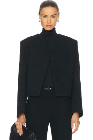 Totême Cropped Bouclé Jacket in - . Size 36 (also in ).