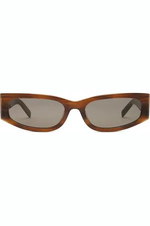 St Agni Everyday Rectangle Sunglasses in - Brown. Size all.