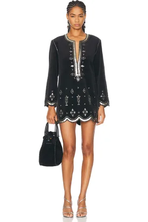 Isabel Marant Helene Dress in - Black. Size 34 (also in 36, 38, 40, 42).