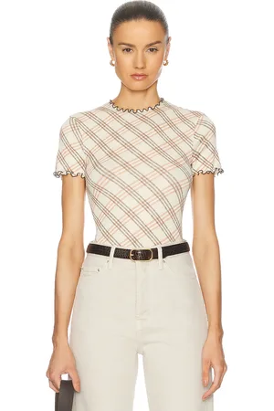 Burberry Short Sleeve Top in - Cream. Size L (also in S, XS).