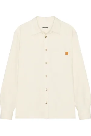 DARKPARK Serge Japanese Long Sleeve Shirt in - Cream. Size L (also in M, S, XL/1X).
