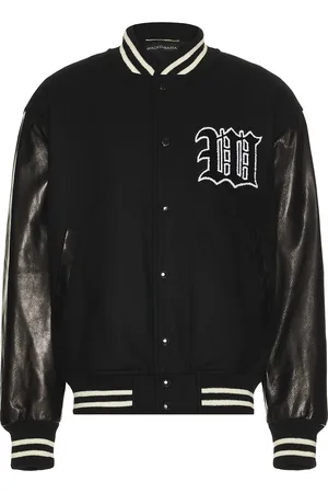 Wacko Maria Leather Varsity Jacket -B- Type-2 in - . Size L (also in M, XL).