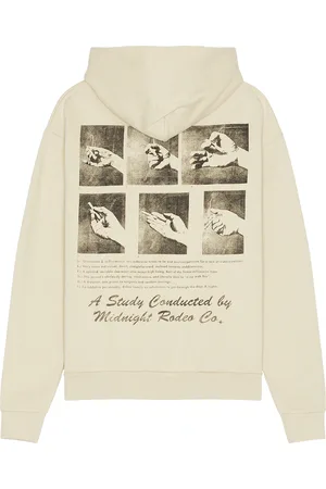 Midnight Cigarette Psychology Sweatshirt in - Cream. Size L (also in M, S, XL/1X).