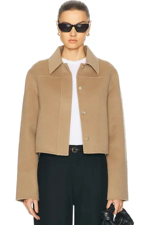 Loulou de Saison Zhanna Jacket in - Taupe. Size 34 (also in 40).