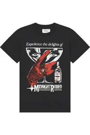 Midnight Cocktail Tee in - Black. Size M (also in S, XL/1X).