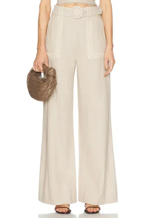 PATBO Candy Linen Pant in - Beige. Size 4 (also in 8).