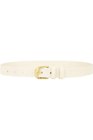 Frame Twist Buckle Belt in - White. Size L (also in M, XS).